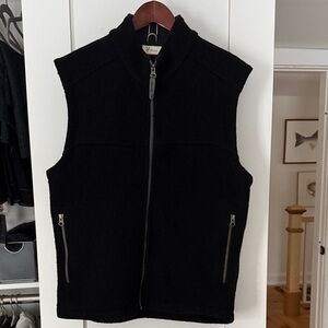 Ibex Men's Black Wool Vest